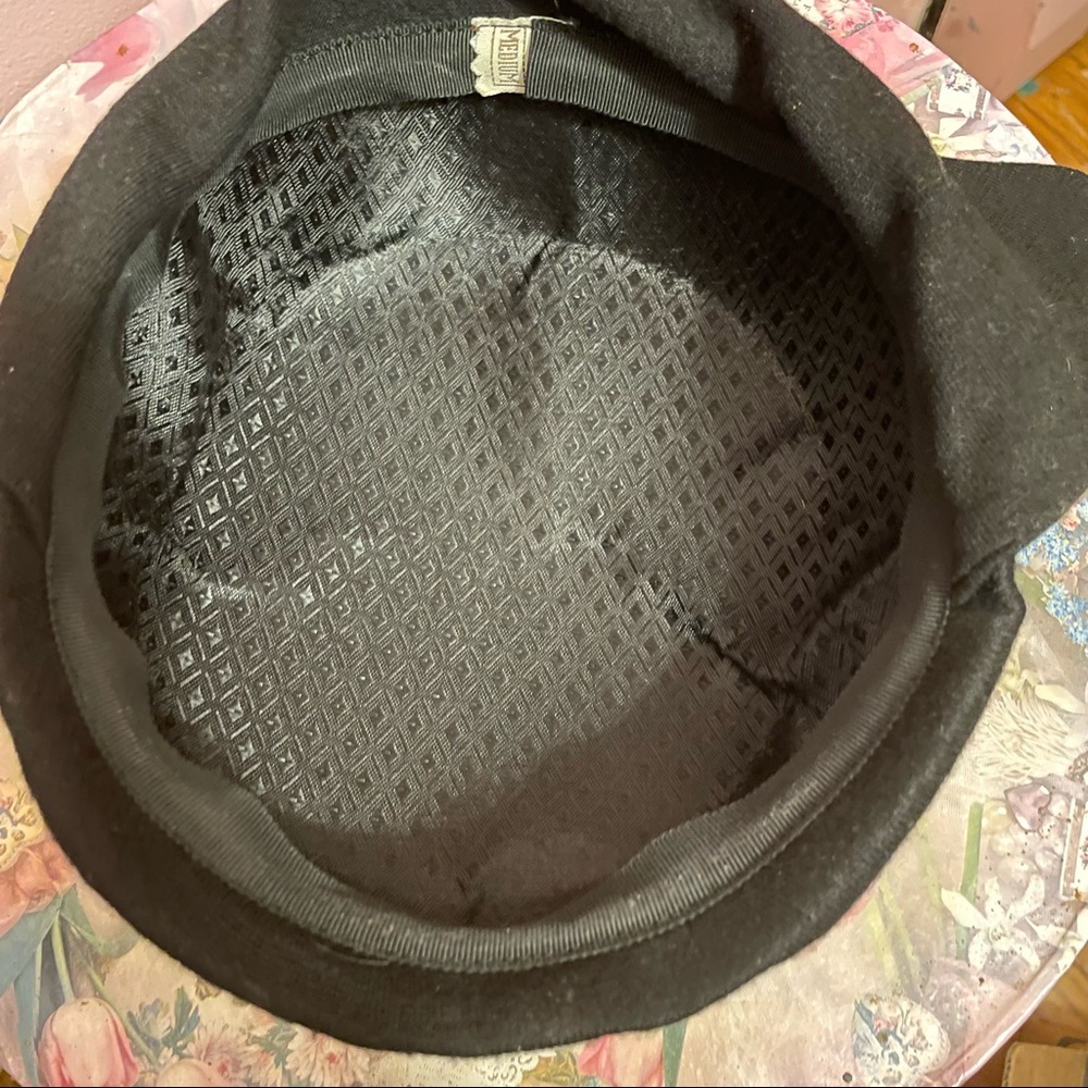 VTG Midcentury-1960s Wool Driving Cap Gold Accents for the Stylish Mobile Lady - Picture 5 of 13